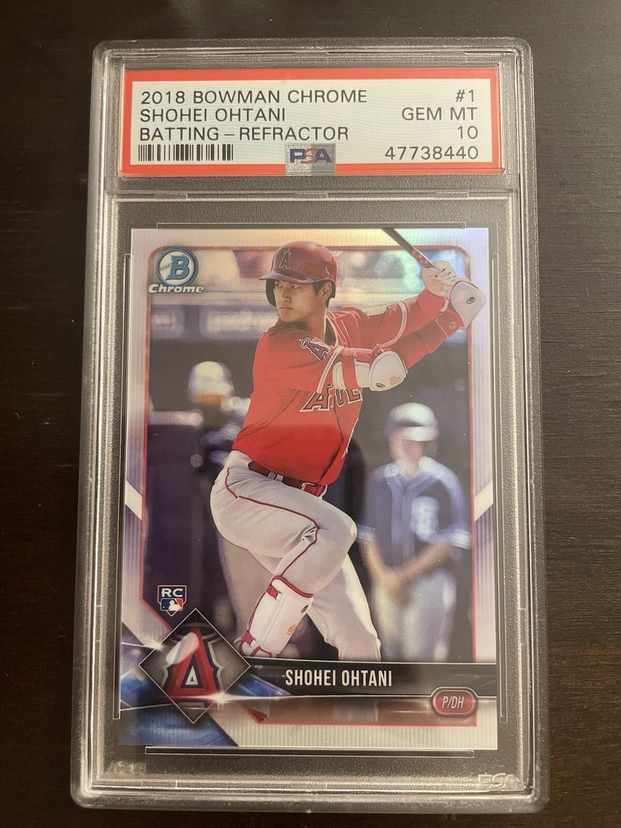 【大谷翔平 RC PSA10】2018 Bowman Shohei Ohtani PSA 10 2018 Bowman Chrome #1 Shohei Ohtani Batting Refractor RC