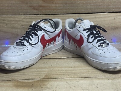 Nike Air Force 1 Custom Scream Ghostface Halloween Shoes Womens