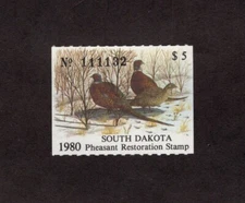 SDP4 - South Dakota State Pheasant Stamp. MNH. OG.