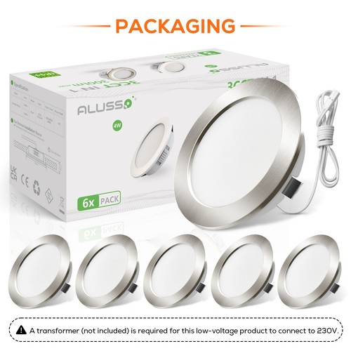 12V-24V AC/DC Recessed LED Ceiling Lights 4W RV Camper Van Motorhome Downlights - Picture 17 of 26