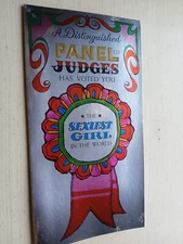 Very Retro  Vintage American Greeting Mirror Finish Birthday  Card