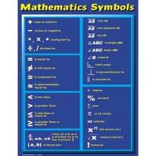 Mathematics Symbols Chart Carson Dellosa CD-5941