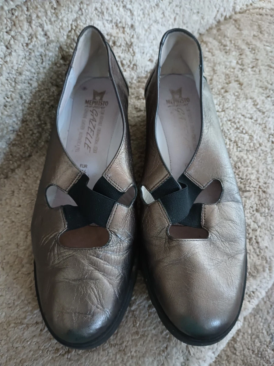 Mephisto Air Relax Gazelle Leather Slip On Wedge Size US 7