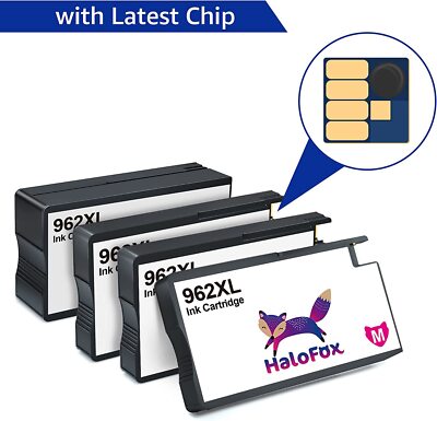 Cartucce 962XL Alta Resa 4 Cartucce D'inchiostro Compatibili HP 962XL - Per Stampanti OfficeJet Pro 9010, 9015, 9020, Alta Resa Pagina Hp 963 XL - Foto 5