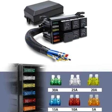 NEW Fuse Relay Box Block Universal Relay Block Box for 12V Automotive Waterproof