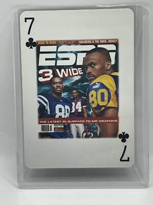 RARE 1999 ESPN the Magazine NFL players 7 of clubs Employee Playing Card