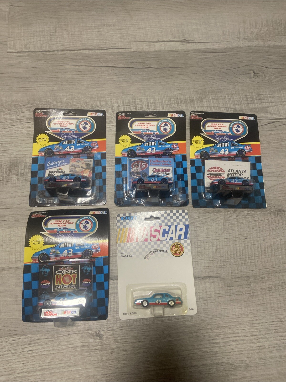 4 1992 Racing Champions 1:64 Petty Fan Appreciation Tour #43 STP + ERTL