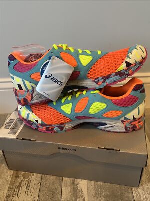 ASICS Gel Noosa Tri 7 Mens  8.5 Running Shoes Neon Green Blue Orange T214N EUC ASICS Gel Noosa Tri 7 Running Shoes Orange Glow in the Dark  main image 4