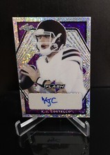 #'d/50 AUTO 💥 K.J. COSTELLO RC SSP 2021 Leaf Flash Portrait Purple Sparkle SP