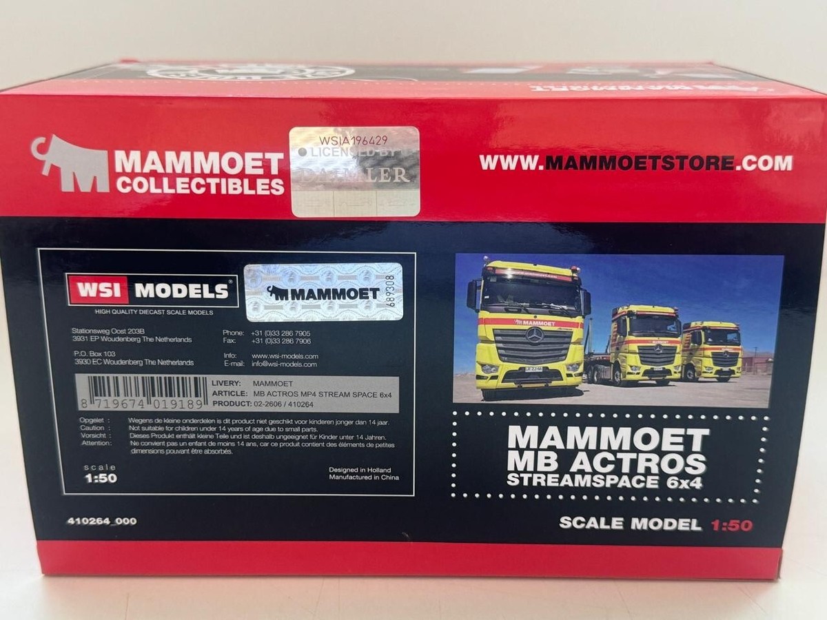 WSI truck models, Mercedes Benz MB Actros MP4 Stream Space WSI truck models, Mercedes Benz MB Actros MP4 Stream Space