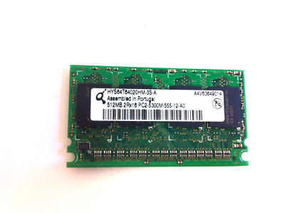HYS64T64020HM-3S-A Qimonda 512MB Micro Non ECC PC2-5300 667Mhz Memory LG T1 119