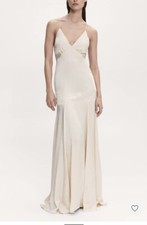 MANGO Satin cross-back dress SIZE 8 Uk