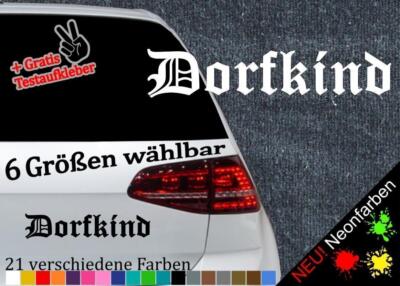 Dorfkind Aufkleber 6 Größen 21 Farben Traktor Natur Biene Bayern Landleben Acker