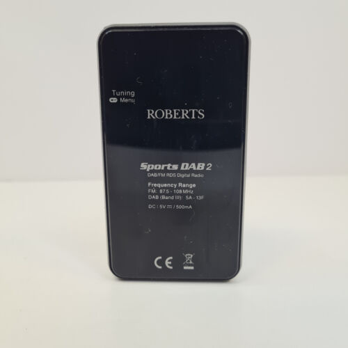 Roberts Sports DAB2 Black DAB / FM Radio With Case Fully Working - Picture 14 of 21