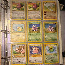 Nintendo Pokemon TCG Neo Genesis Lot - Igglybuff Cleffa Skiploom Mareep Nidoran