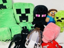 Minecraft Plush Toys Lot Giant Minecraft Lot Alex Zombie Creeper Video Game Toys