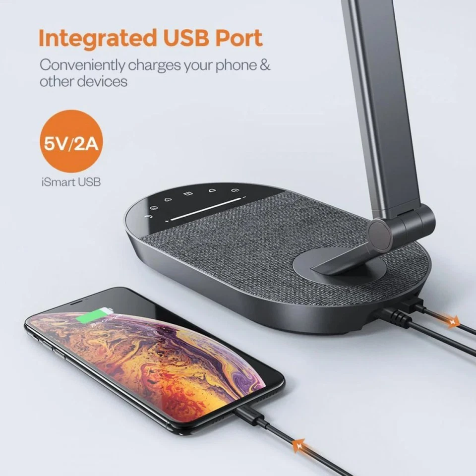 LED-Schreibtischlampe TaoTronics TT-DL056, 5 lichtfarben 5 Helligkeitsstufen - Bild 2 von 4