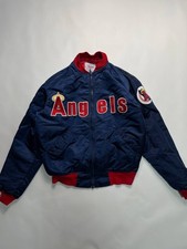 Starter Men's Angels Baseball Jacket Navy Red Size M