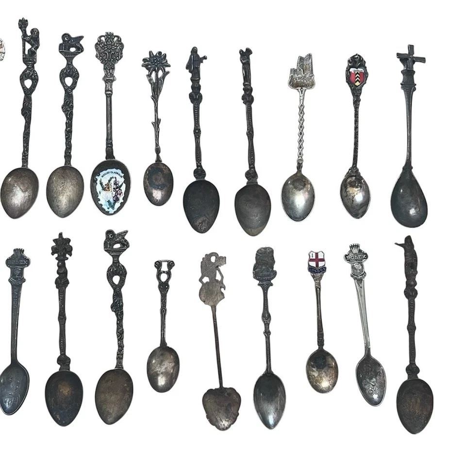 Cuchara coleccionable de plata X47 recuerdo diferentes países Foto 4 de 4