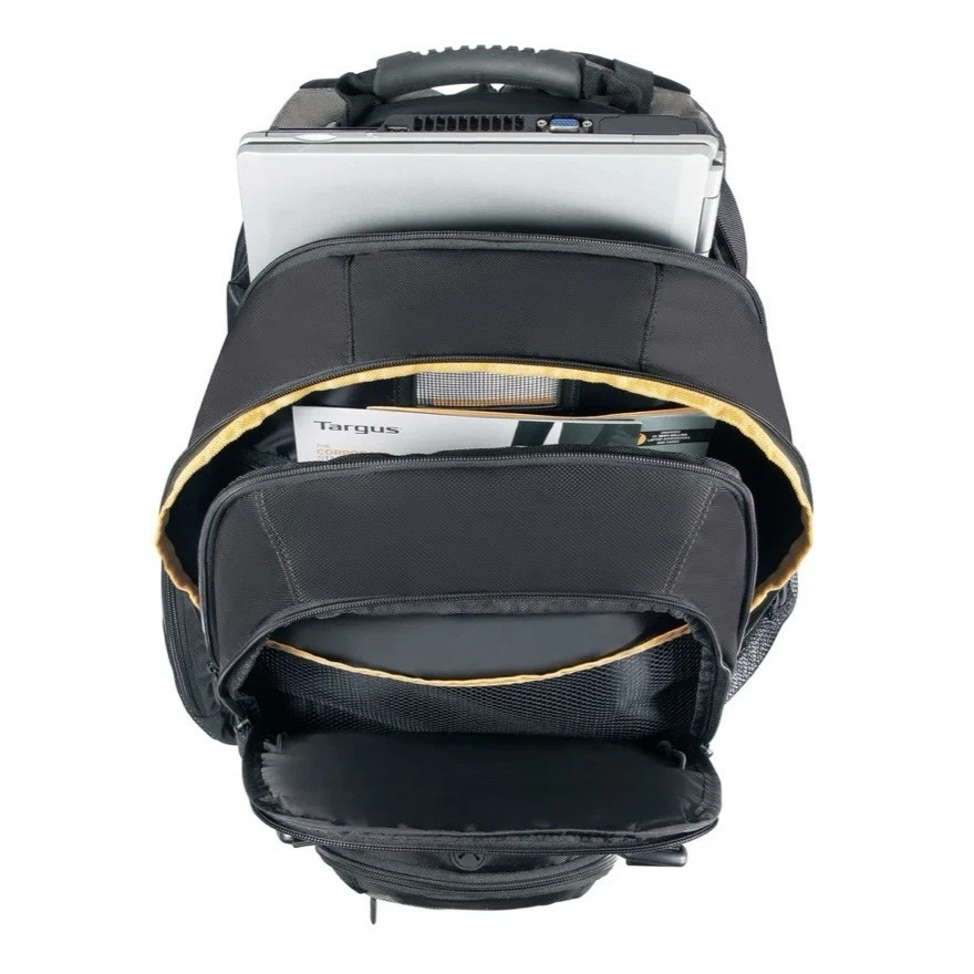 Mochila Targus 16" CityGear Bolso para Laptop Negro Bolsillos Trabajo Escuela Modelo: TCG650 Foto 4 de 4