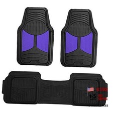 Car Floor Mats - Heavy-Duty Rubber Floor Mats for Cars, Universal Fit Blue