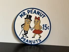Hi Gloss Mr. Peanut Vintage Style Metal Sign Planters