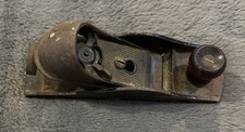 Made in USA Metal & Wood Block Plane, Steel Blade 1-3/8" Width, 6"