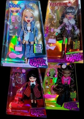  BRATZ ALWAYZ  Cloe Yasmin Jade Sasha Fashion Dolls + Accessories NEW 