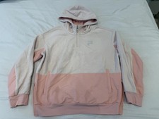 Fila Half-Zip Hoodie Pink Cream Size M
