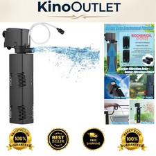 Aquarium Filter for 55-150 Gallon Tanks - Crystal Clear 300GPH Submersible Power