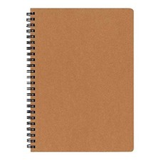 Apica SW39 A5 Twin Ring Notebook 7mm Ruled 70 Sheets Kraft Cover New