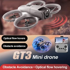 GT3 Mini RC Drone, 4K Dual HD Camera,360° Flip, Obstacle Avoidance LED 2battery