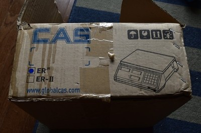 CAS ER JR Price Computing Scale 30 Lb, LCD Displays, Front and Back