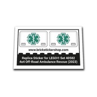 Replacement Sticker For Set 40582 - 4X4 Off-Road Ambulance Rescue