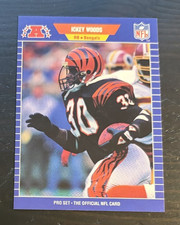 1989 Pro Set ICKEY WOODS Rookie Card RC #70 Bengals. rookie card picture