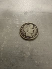 1907 D  Barber Quarter Dollar 25C US Coin - Circulated, Uncertified