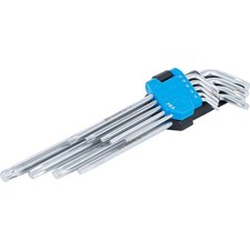 BGS 793 Winkelschl&uuml;ssel-Satz extra lang T-Profil (f&uuml;r TX) T10-T50, 9-tlg.