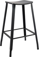 Barhocker Peony Barstuhl Tresenhocker schwarzes Metall pulverbeschichtet
