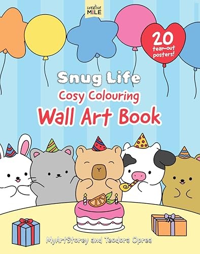 Snug Life Cosy Colouring Wall Art Book - Image 6