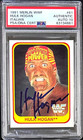 Hulk Hogan Signed 1991 Merlin Italian WWF Card #61 PSA/DNA 63134661 Auto 10