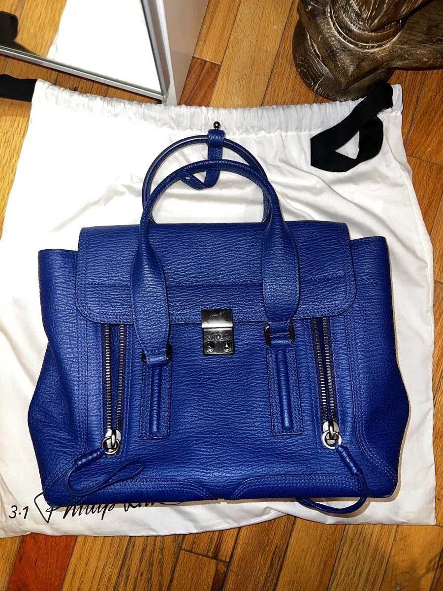 Eriです！Pashli / パニッシュ / ネイビー / シボレザー 3.1 Phillip Lim Pashli Nano Satchel Bag | Blue | FARFETCH