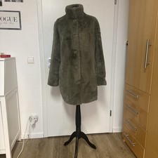 Rino & Pelle Kunstpelz Fake Fur Mantel Jacke Nonna Gr. 38 Pelzmantel Pelzjacke