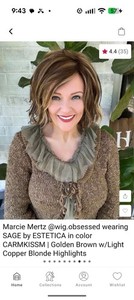 Women Wig New Without Tags, Sage By Estetica