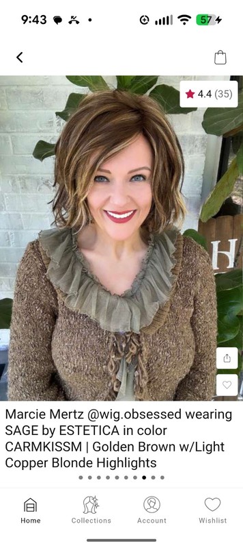 Women Wig New Without Tags, Sage By Estetica