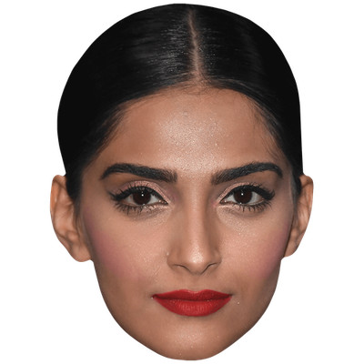 Sonam Kapoor (Lippenstift) Big Head. Größer als das Leben Maske.