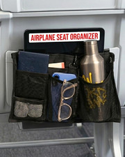 Airplane Seat Organizer to Clip onto Airplane Seat Pocket  Travel Essentials Ac