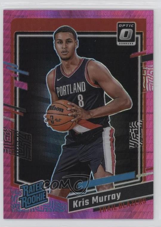 2023-24 Panini Donruss Optic Rated Rookie Pink Hyper Prizm Kris Murray #213 1k3p