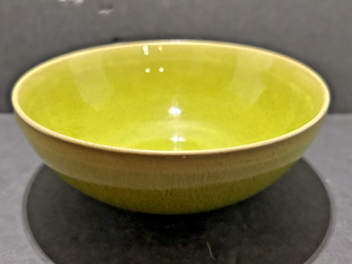 Jars France Tourron - Avocado - 6" Shallow bowl - Retired - NICE!