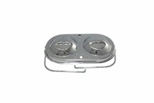 Chrome Steel Master Cylinder Cover 3 X 5-34 Dual Bail - Fits Chevygm Sbc B