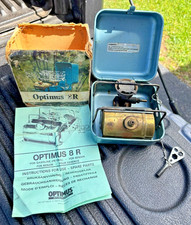 Vintage - Optimus 8R Tragbarer Campingkocher - Made in Sweden - Box / Anleitung